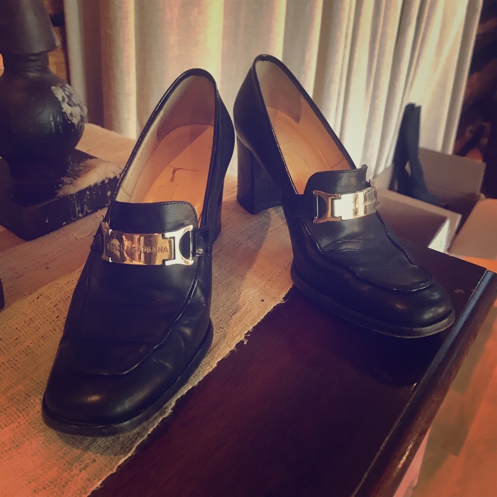 Dolce and Gabbana Loafer Pumps (vintage)